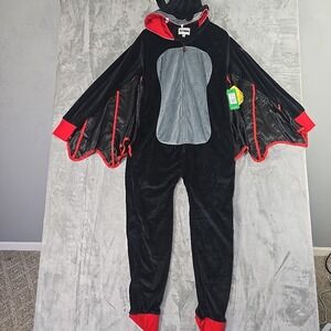 Tipsy Elves Bat Costume Adult Size Medium Velour Halloween Cosplay